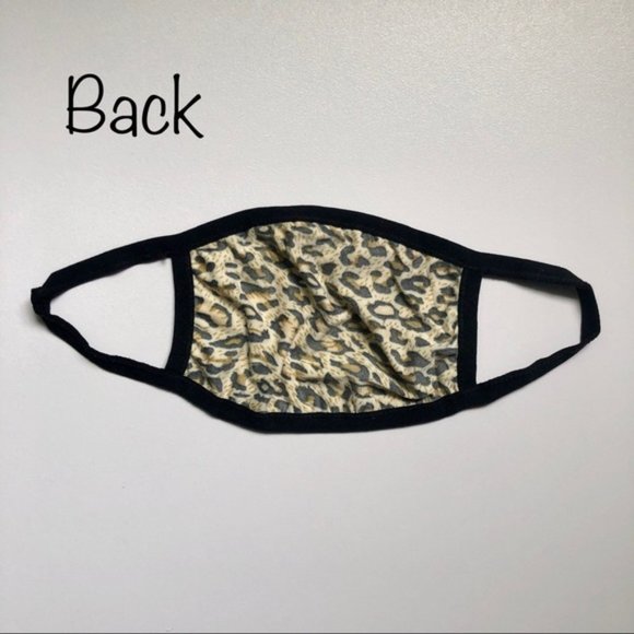 NEW Two Fun Washable Leopard & Floral Print Stretchy Fabric Face Masks Adult OS - Picture 5 of 10